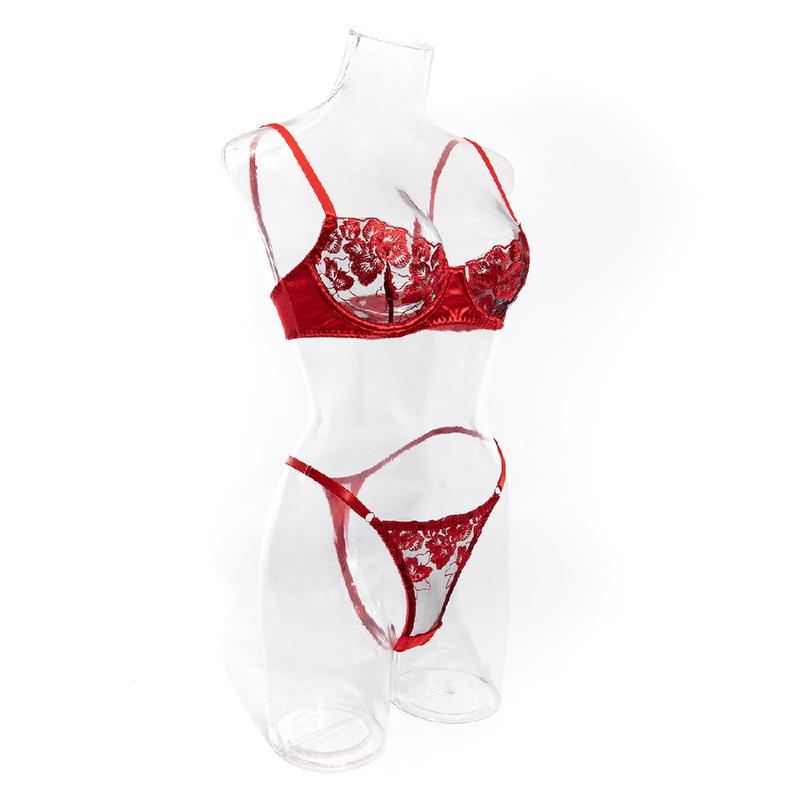 Product Introduction of Bộ Áo Ngực Thời Trang Nữ, Thêu Hoa Kiểu Pháp Gợi Cảm, Siêu Mỏng, Đẩy Lên, Quần Lót, Quần Lót, Thích Hợp Cho Bé Gái, Kiểu Gợi Cảm, Hoàn Hảo Cho Đồ Ngủ Và Trang Phục Hàng Ngày 21