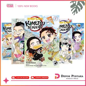 Komik Demon Slayer: Kimetsu Academy Volume 1 - 6 by Natsuki Hokami (English) - depokpustaka