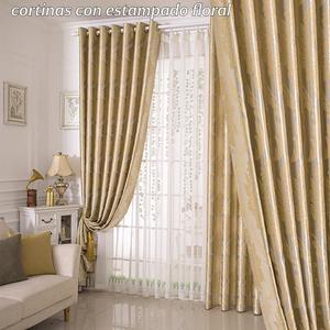 137cm*230cm Cortina de Brocado con Flores Compatible con Barra Romana Cortina de Bloqueo de Luz Alto Bloqueo de Luz  Fácil de Limpiar Variedad de Colores