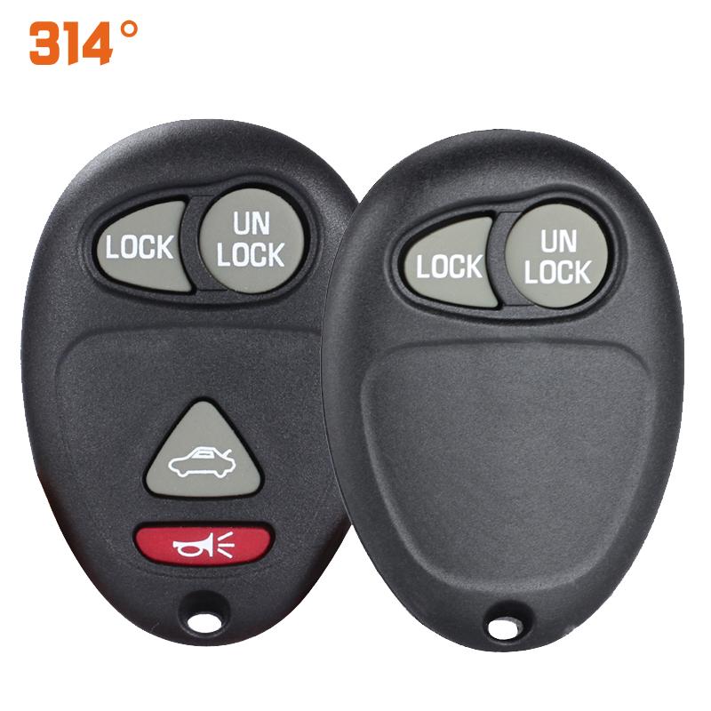 314° Car Key Remote Control Key Shell With Rubber Keypad Replacement ...