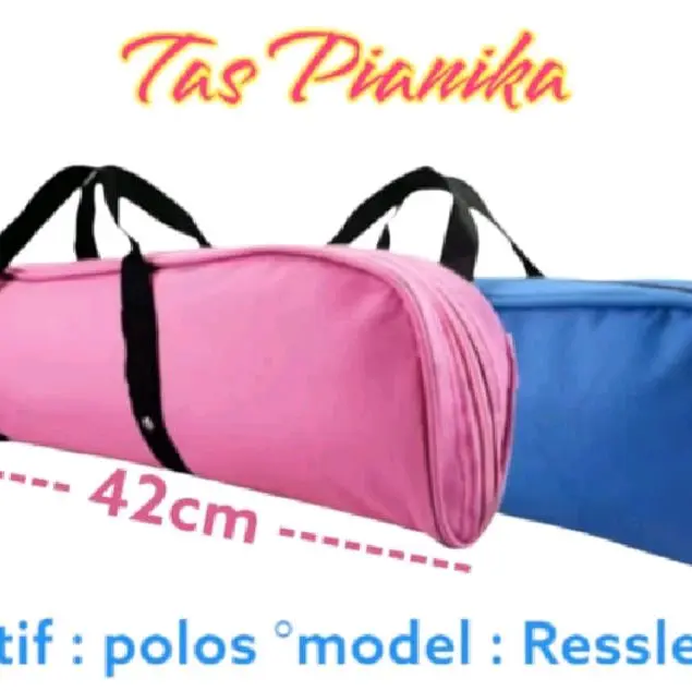 Tas Pianika Ressle Polos 42cm Tas Musik Portabel dengan Desain Polos dan Ukuran 42cm untuk Perlengkapan Musik