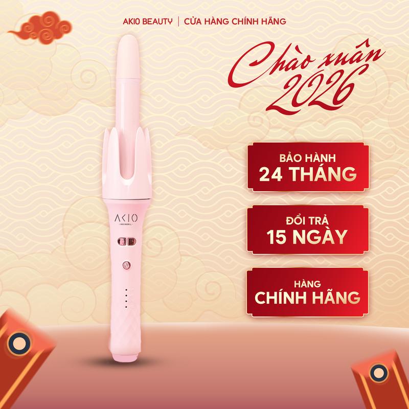 Máy uốn xoăn tự động size 28mm AKIO Beauty phủ X2 ceramic chống rối tóc