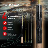 Gambar SEASIR Silent Stream Ejection BFS 4 Sections Fihsing Rods Carbon Fiber Travel Rod Z-Type Guide Rings 1.53/1.65M Lure Weight 1-7g Sound Knob Fishing Rods joran joran pancing custom   Portable joran casting pancing  ful - S504 #Spinning 1.53M dari SeaHunter Indonesia Kab. Tangerang 3 Tokopedia