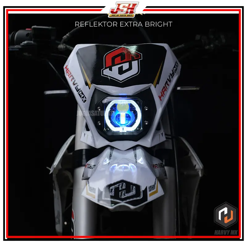 Reflektor TWIN LED Exta Bright Lampu Depan CRF 150L KLX BIGFOOT DTRACKER WR 155 HARVY MX Supermoto 0