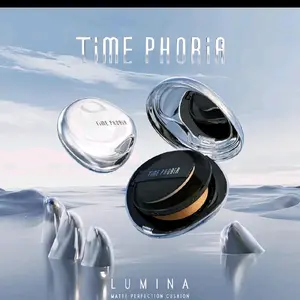 TIMEPHORIA - Timeless Lumina Matte Perfection Cushion 11g, Coverage Lembut, Tahan Lama 12 Jam, Ringan & Alami