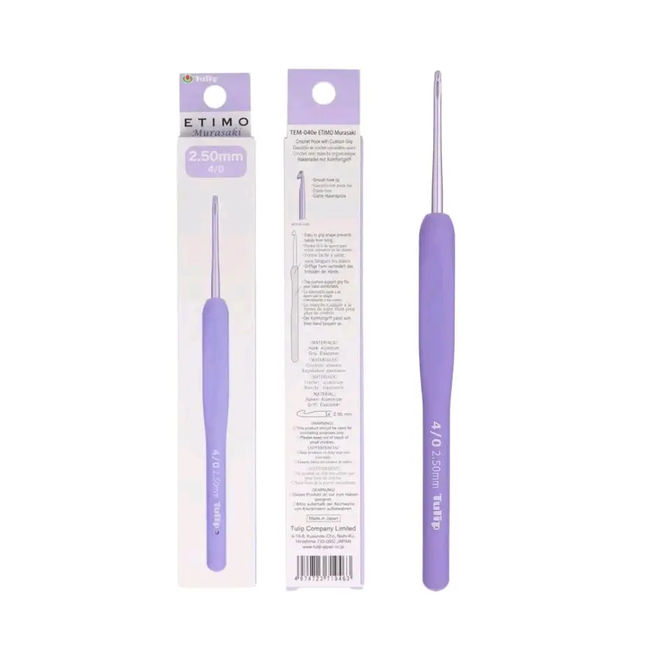 TULIP ETIMO MURASAKI CROCHET HOOK - HAKPEN/JARUM RAJUT ( ECERAN )