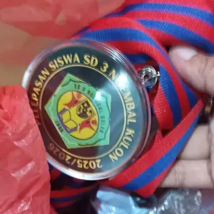 Medali Insert Paper Polos + Tali dan Ring