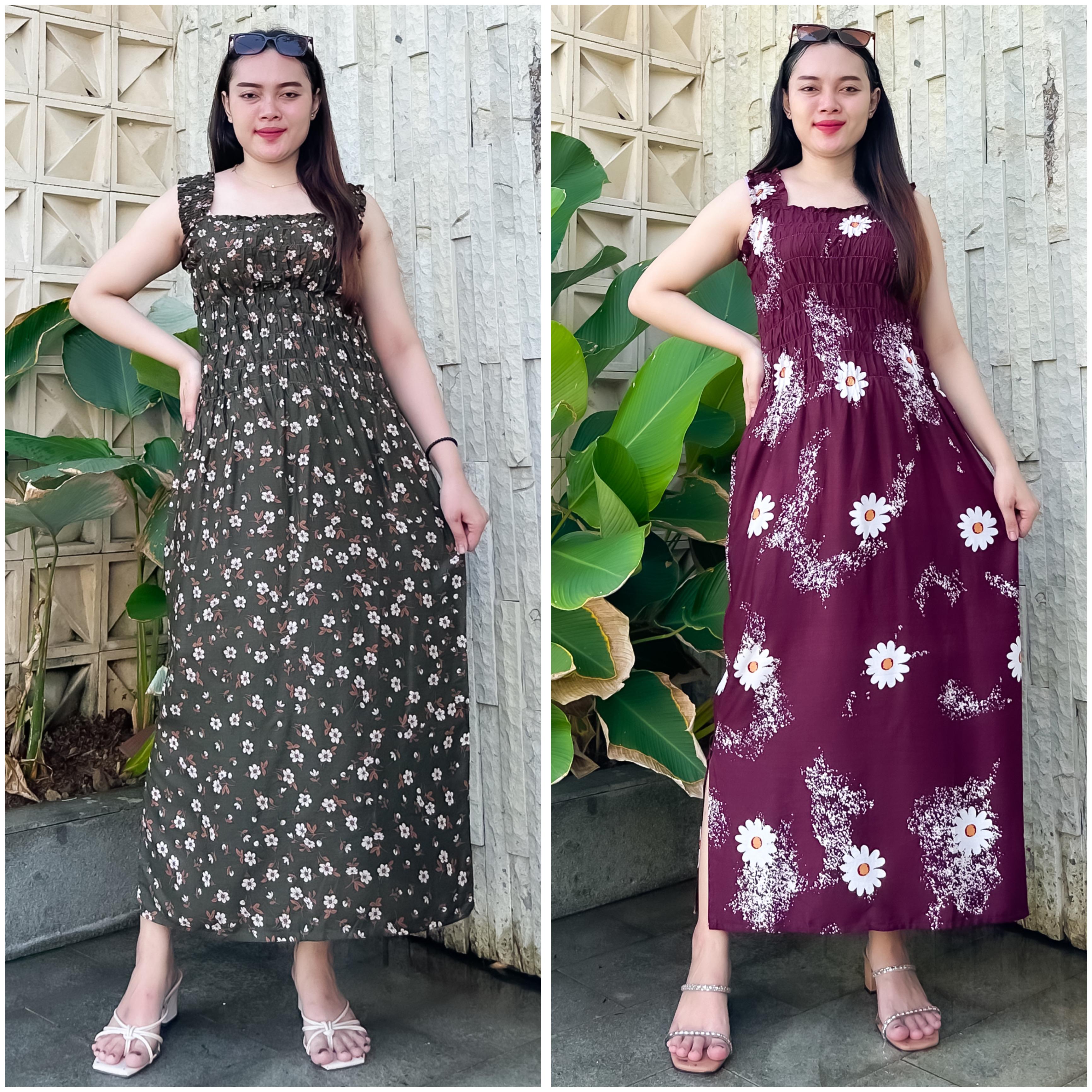 DRES SMOK KERUT RAYON BALI PREMIUM