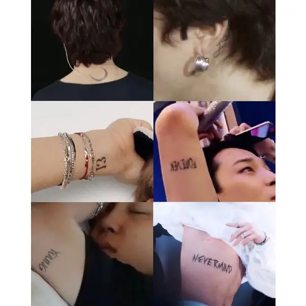 【JIMIN】 BTS Tato Temporer Anti Air / Tattoo Temporary Waterproof Stiker 1