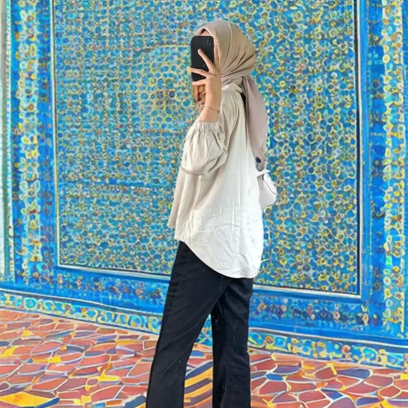 KEMEJA WANITA ORI PREMIUM.ATASAN ABG BLUSE WANITA KEKINIAN ELEGAN 4