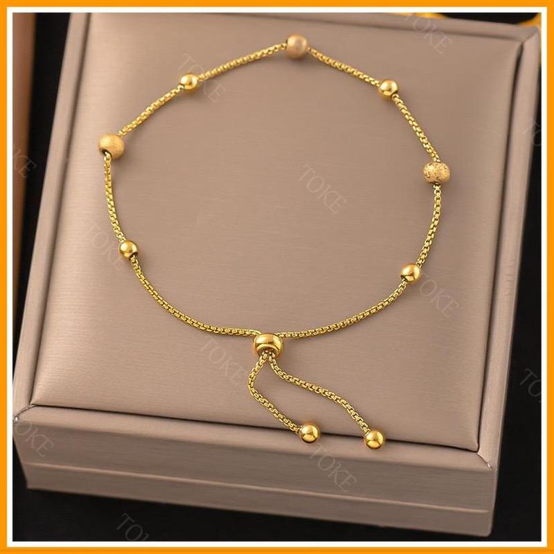 Vòng tay nữ Dây rút không gỉ Lắc Tay titan đẹp trang sức titan Hàn Quốc