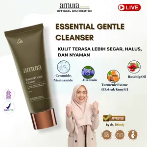 [LIVE] Amura Essential Gentle Cleanser dengan Bahan Alami untuk Menyegarkan & Membersihkan Wajah (100ml) c1