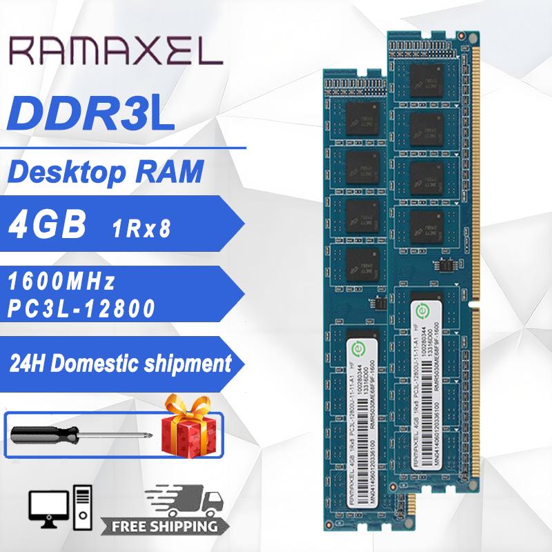 Module bộ nhớ máy tính để bàn, RAM Ramaxel 4GB DDR3L 1600Mhz - TikTok ...
