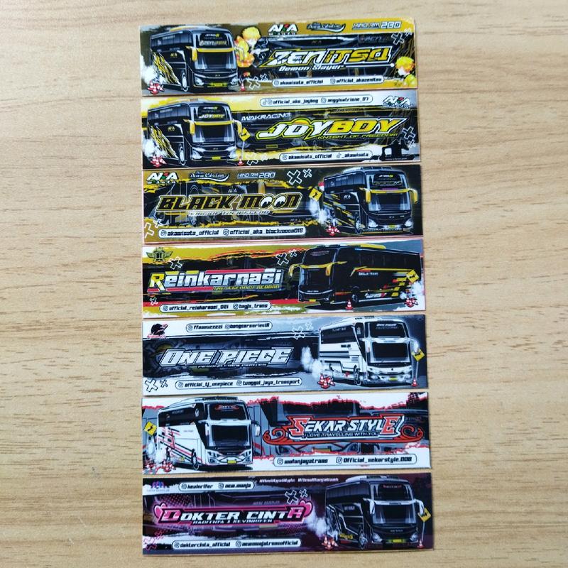sticker bus telolet Sekar style, Black moon, joy boy, zenitsa, - Shop ...