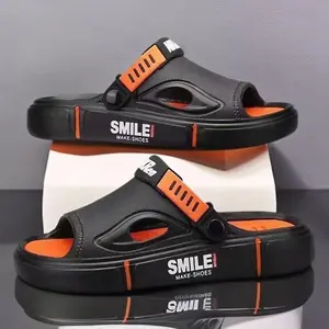 Sandal Slop Pria Sandal Luar Ruangan dan Dalam Ruangan EVA Sandal Slide Pria Nyaman Lembut Anti Slip