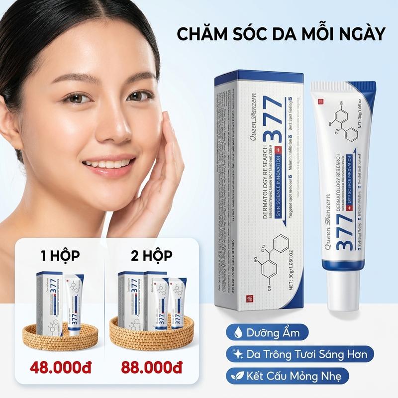 Queen Danzern 377 Kem Massage Mặt Dưỡng Sáng Da, Hỗ Trợ Mờ Thâm Sạm, Dưỡng Ẩm…