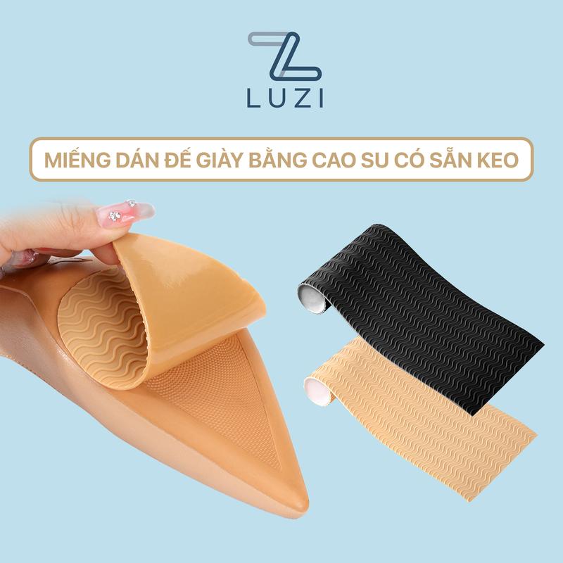  Miếng dán đế giày cao su chống trơn trượt Luzi Tấm dán đế bảo vệ đế giày chống mài mòn PK_DD01 