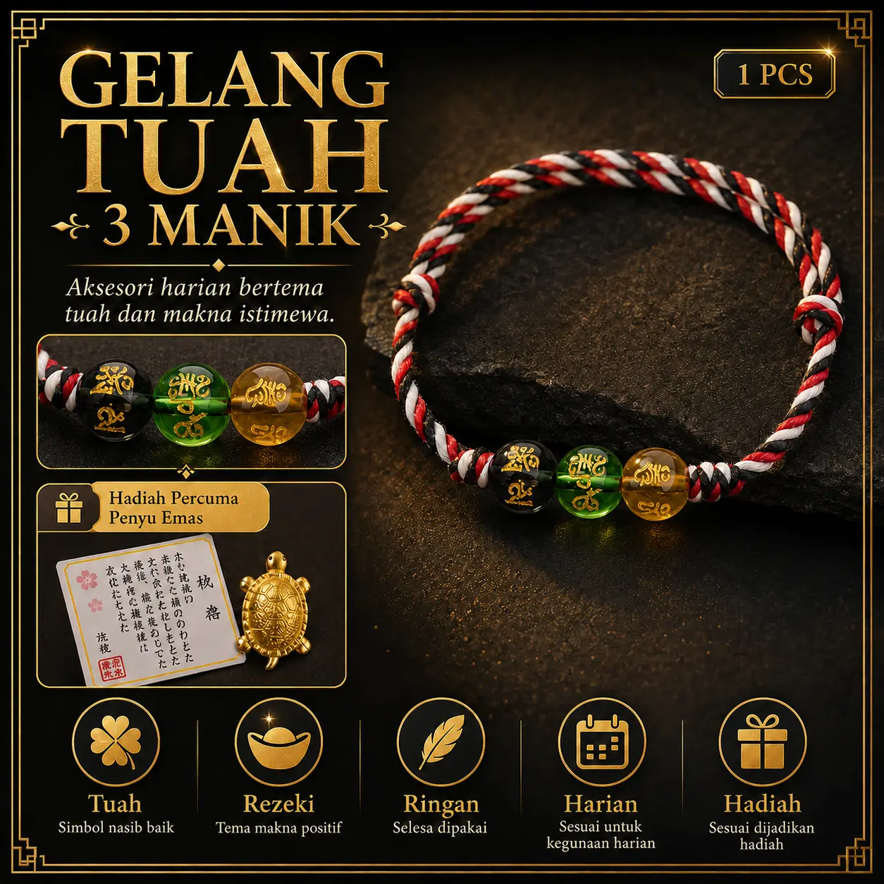 Gelang Hari Lahir Premium