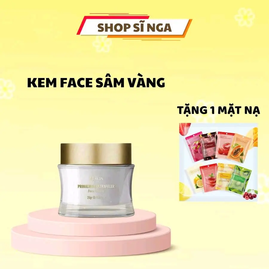 Kem Face Sâm Vàng MQSKIN  (Ban Ngày ) Hỗ Trợ Dưỡng Trắng Giúp Da Tránh Khỏi Tác Động Từ Ánh Nắng