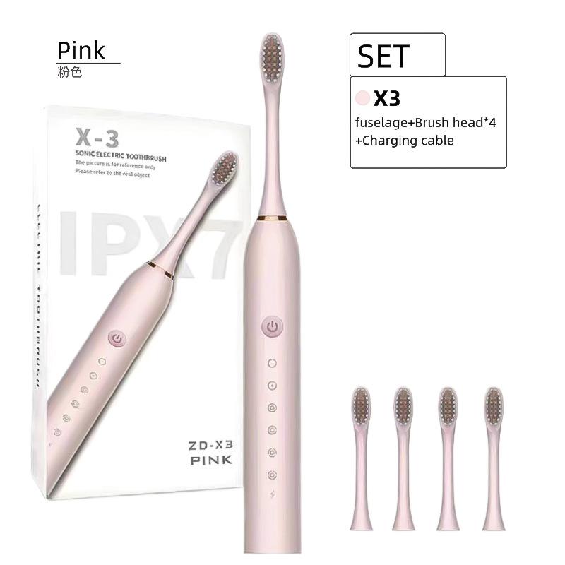 Product Introduction of Mobile toothbrush rechargeable Soft brush for adults and children Household portable waterproof toothbrush set 4