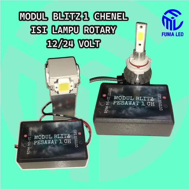 LAMPU+MODUL KEDIP HPL , MODUL PESAWAT LAMPU HPL 12 DAN 24 VOLT LAMPU 1 KALI KEDIP