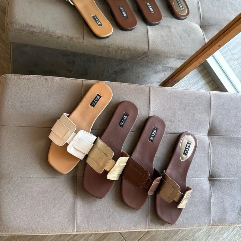 Gaia flat sandals |by skyshoesbali