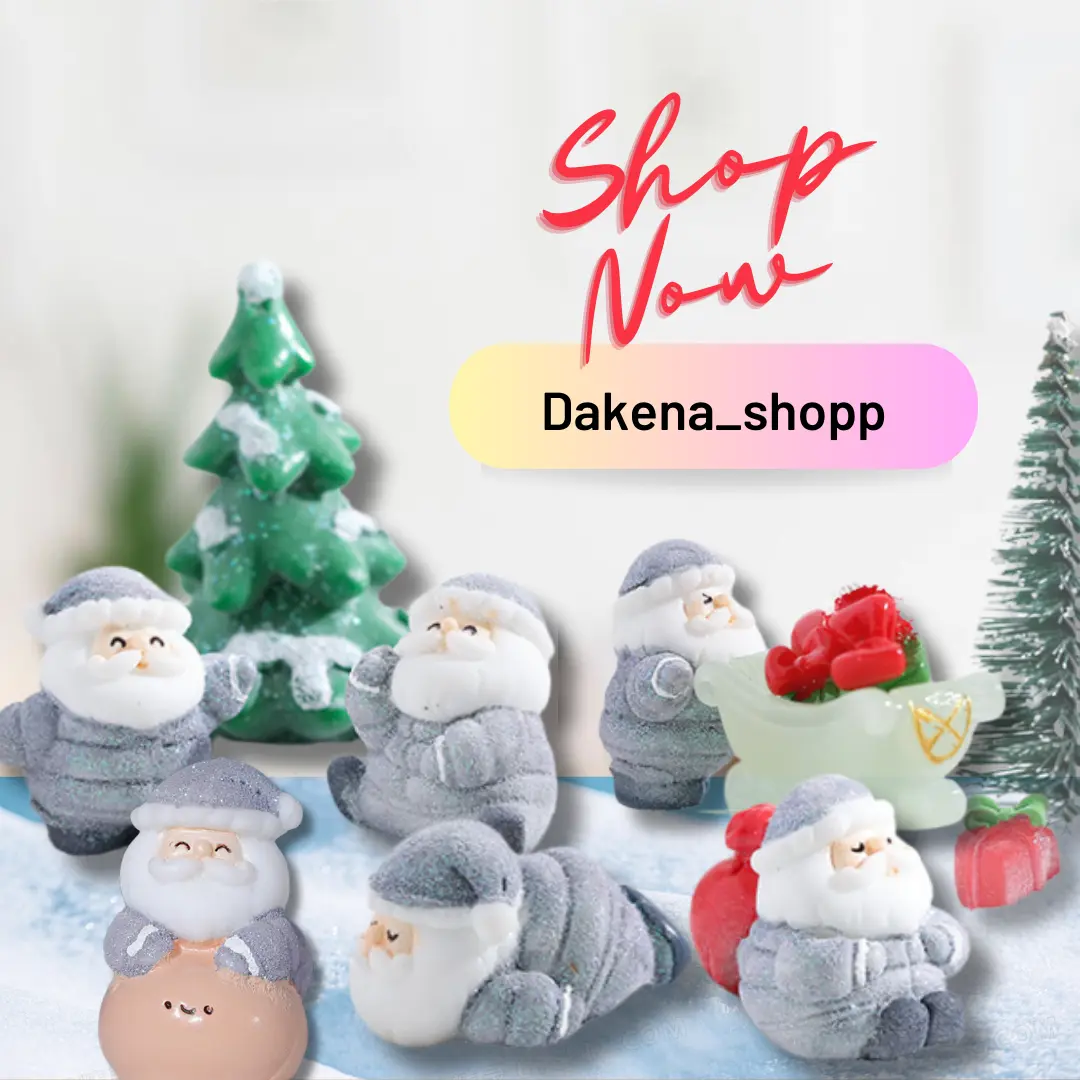 Ornamen Miniatur Natal Santa Claus Sinterklas DAKENA