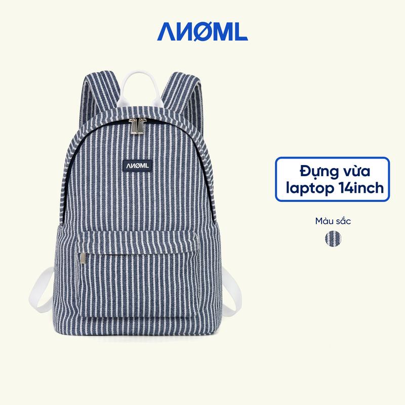 Balo ANOMALY Sọc Kẻ Xanh, Balo Đựng Vừa Laptop 14 Inch Thời Trang Chống Sốc Đi Học Đi Làm Đa Năng Tiện Lợi