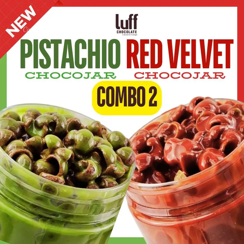 [NEW] Pistachio - Red Velvet - Milk Chocolate Luff Premium Chocojar (300ml/160g) - Mini Koko Crunch/ Koko Ball/ Crispy Cookie/ Bubble Rice/ Milk Chocolate/ Kokojar/ Cocojar/ Coklat/ Cekelat/ Cokelat/ Milky/ Murah/ Sedap/ Viral/ Rangup/ Food/ Snacks/ Snack