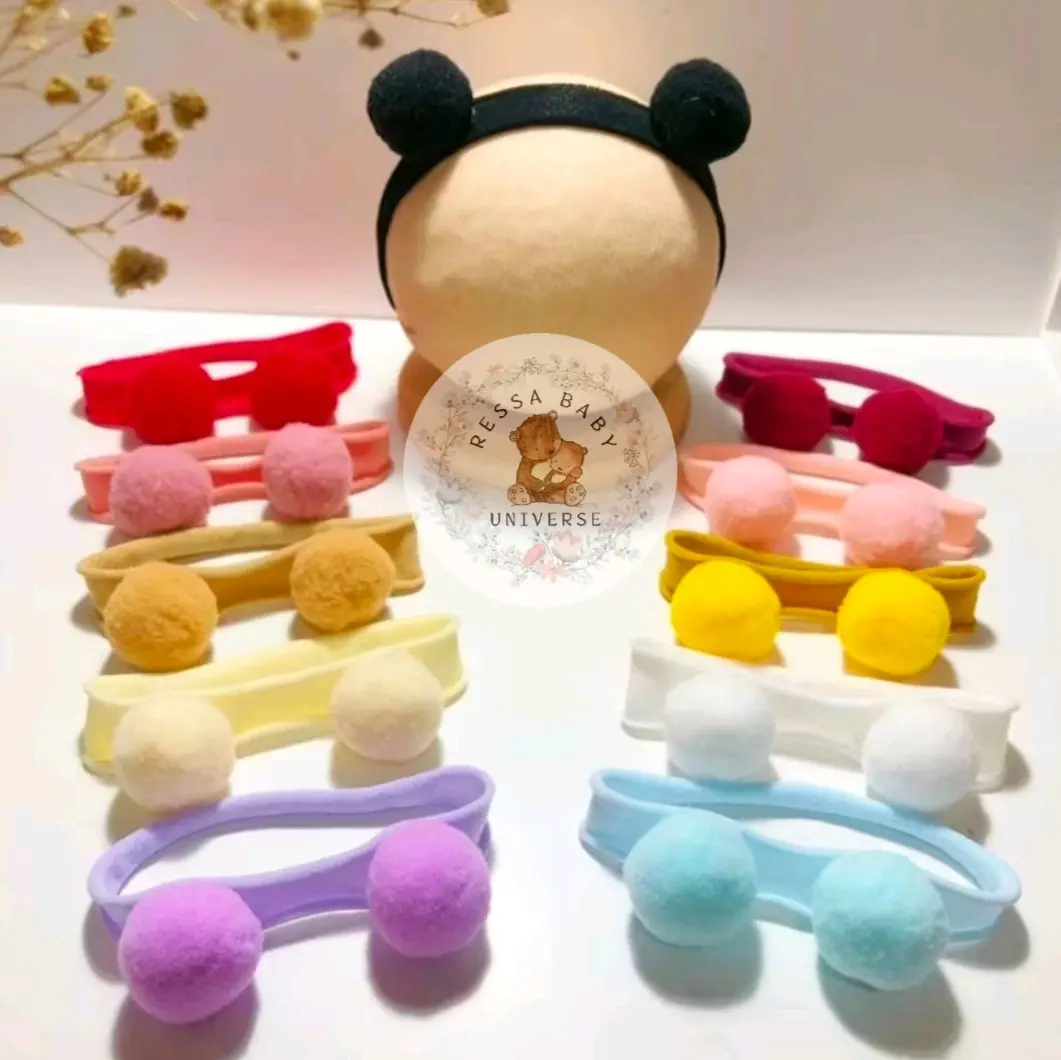 Bandana Bayi Pompom Accessories
