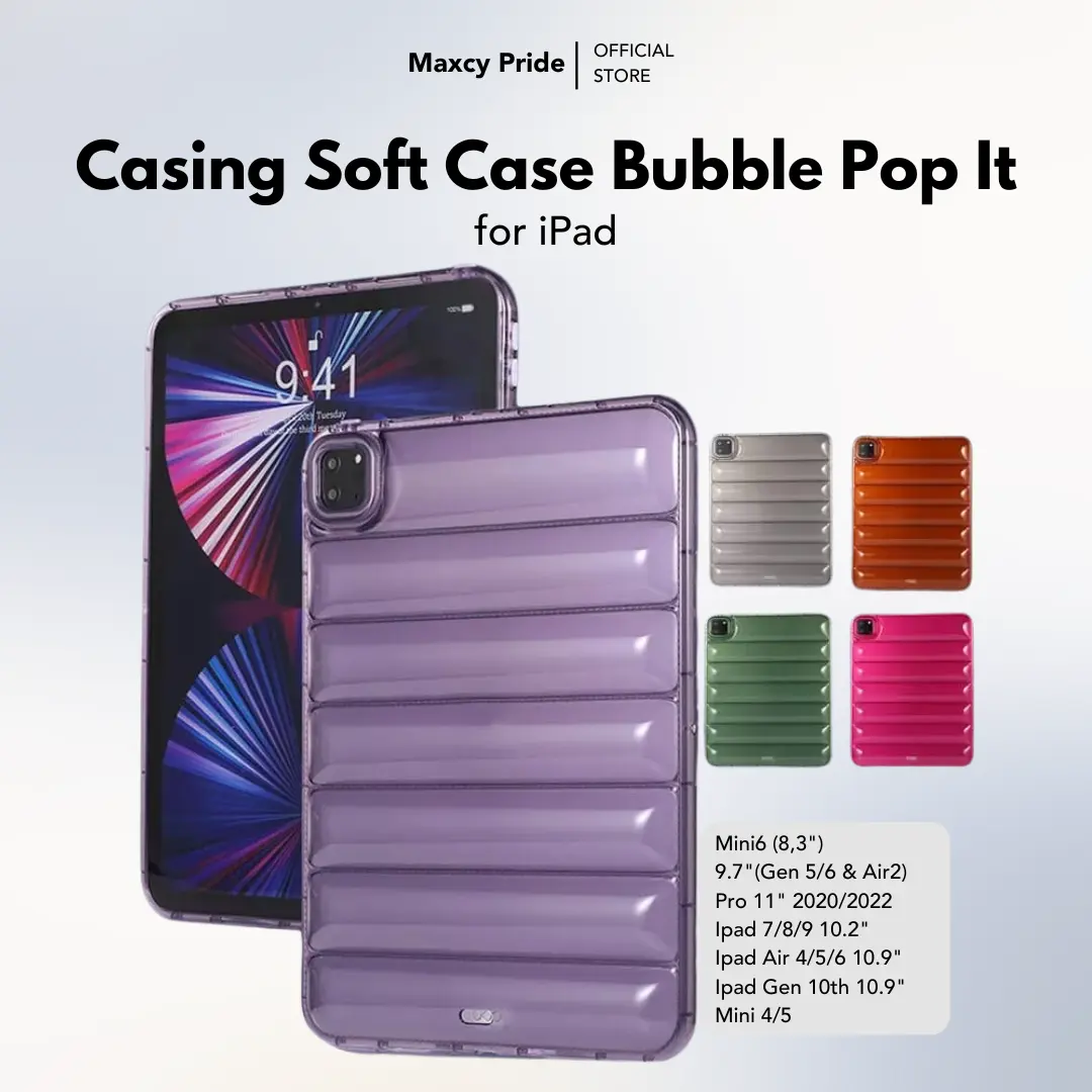 Casing Soft Case I pad Bubble Pop It Compatible with I pad 9.7" I pad 7 8 9 10.2" Air 4 /5 Mini 6 Pro 11" Premium quality