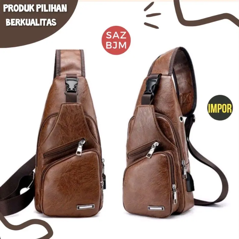 Tas Selempang USB Kulit PU