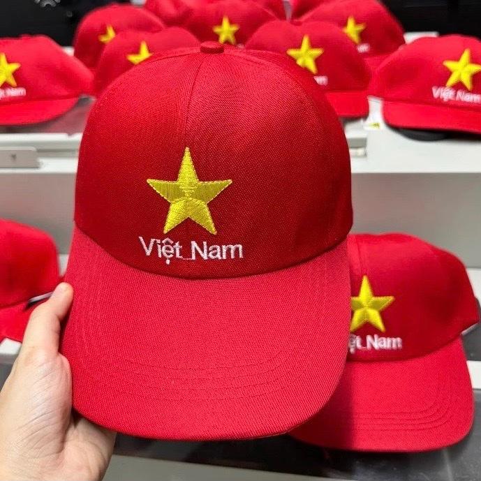 Mũ lưỡi trai thêu xao vàng Việt Nam ,nón kết đồng phục cho mọi lữa tuổi 1