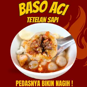 Baso Aci tetelan sapi gurih & pedas