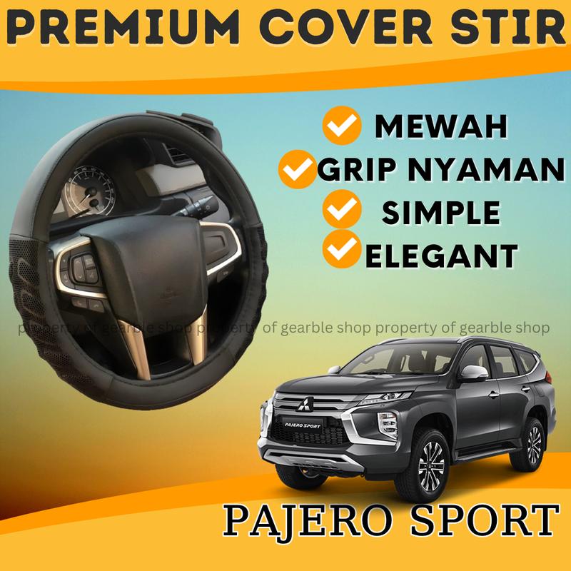 Cover Sarung Stir Pajero Sport Setir Kulit Mobil Pajero Selimut Pelindung Model Simple Polos Mewah 0