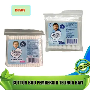 Katembat telinga bayi - Cussons Baby Cotton Buds 50 Pcs - Pembersih Telinga Bayi Anak