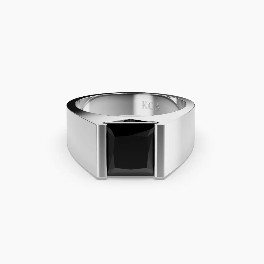KCA Men Ring Classic Black Sterling Silver 925