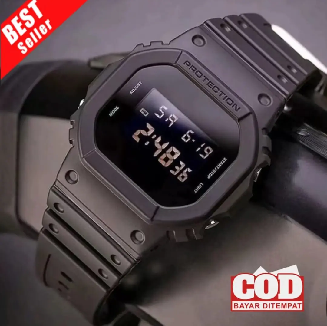 Jam Tangan Pria Sport Digital Segi Anti Air dengan Fitur Tanggal Alarm Stopwatch