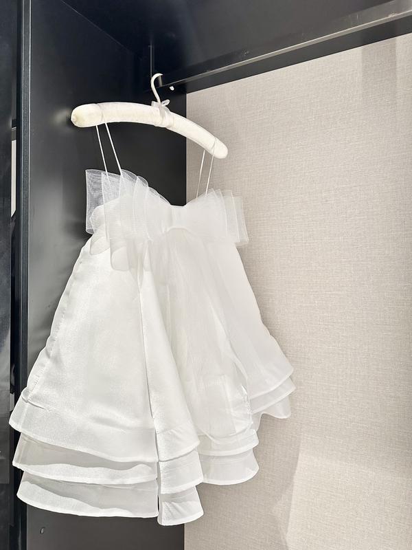  LỌ LEM LUXURY l 9 l Đầm Voan Suông Tầng Nơ Lưới Lớn 