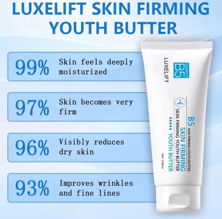 Tks LuxeLift B5 Mentega Muda Pengencang Kulit Wajah Moisturizer Mencerahkan Hitam Penyegar 6