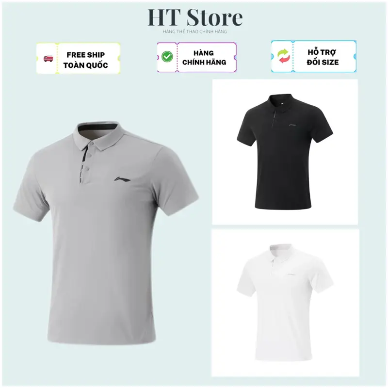 PL12 - Polo LN Chính Hãng ( Mẫu Mới 2025 ) - Thiết kế cúc bấm sang xịn mịn , Chất vải Polyester mềm mịn mát mặc siêu thích - APLV047
