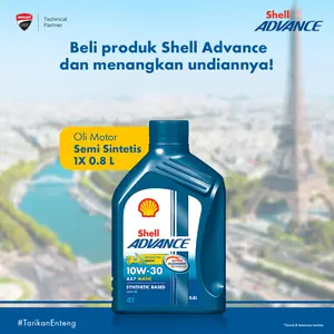 Oli Motor Shell Advance AX7 Scooter 10W-30 (0.8L)