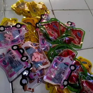 PAKET MARSHMALLOW KARAKTER BONEKA 30 PCS JAJANAN Marshmallow Karakter Lucu Bentuk SEMANGKA BEBEK LOVE HALAL BPOM JAJANAN SD GROSIRAN ISI 12GRAM