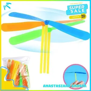 MAINAN BALING BALING TERBANG PLASTIK TANGAN ANAK KLASIK DRAGONFLY TOYS PRODUK TERBAIK