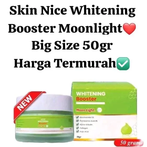 Termurah Skin Nice Whitening Booster Moonlight 50gr Mencerahkan