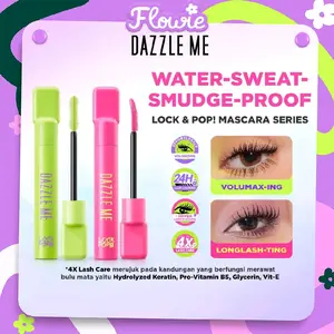 DAZZLE ME Lock & Pop! Duo Mascara Series VoluMAX-ing & LASH-ting Waterproof Maskara Eyelash Mempercantik Bulu Mata 7g