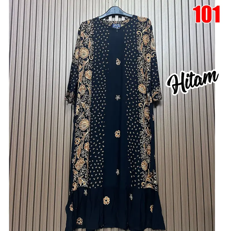 Daster Batik model gamis, midi, lengan pendek 2