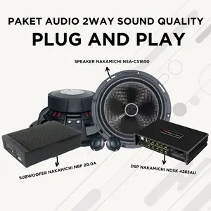 PAKET AUDIO MOBIL PROFESIONAL NAKAMICHI PLUG AND AND OEM LOOK BONUS KABEL PLUG AND PLAY
