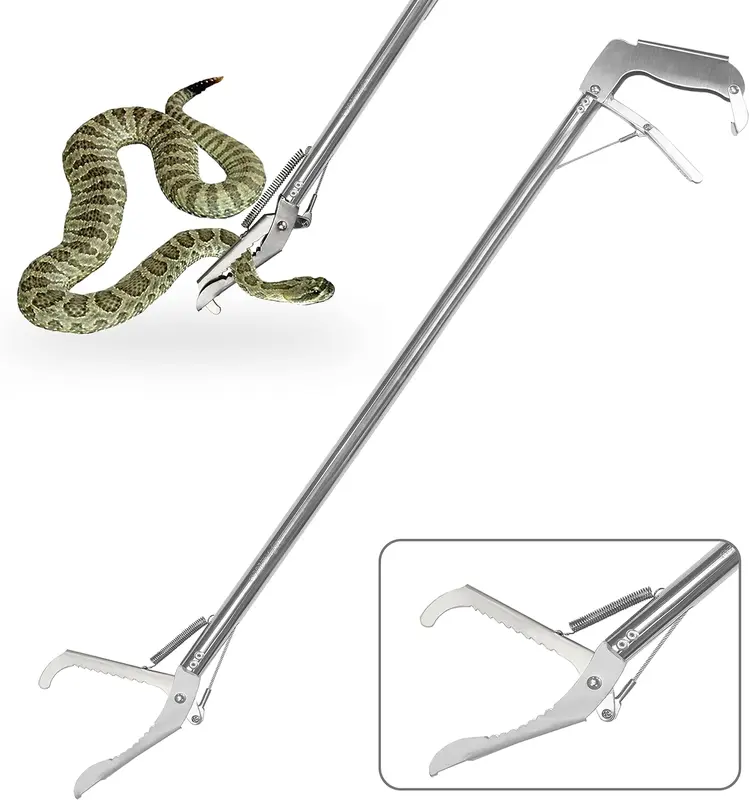 Alat Penjepit Ular 120cm 200cm/ Penangkap Ular / Sarung Tangan, Tas Ular, Kit / Tang Sampah / Tang Ular Yang Dapat Dilipat 7