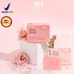 Glow Soap Collagen Heloise Beauty (Sabun Pemutih Collagen, Mengatasi Jerawat Punggung, Menghilangkan Bekas Luka) Halal BPOM